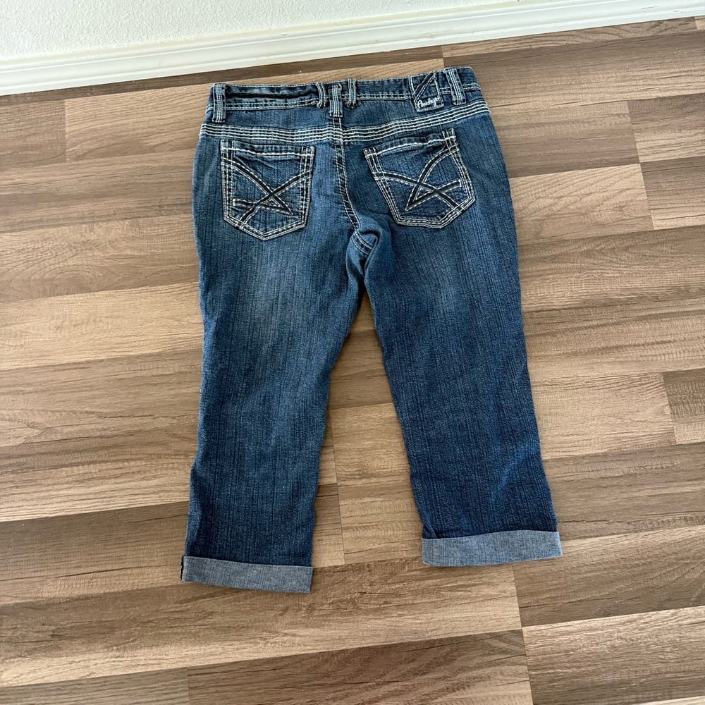 Amethyst Jeans Dark Blue Cropped Denim - Picture 3 of 8